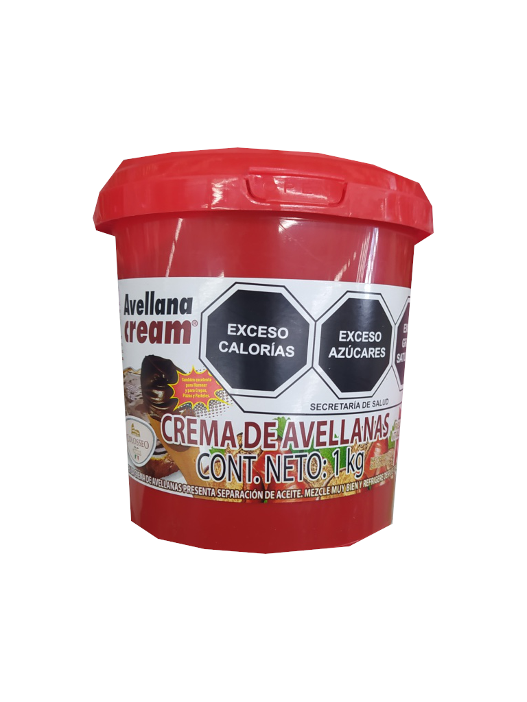 crema de avellana frasco 1kg