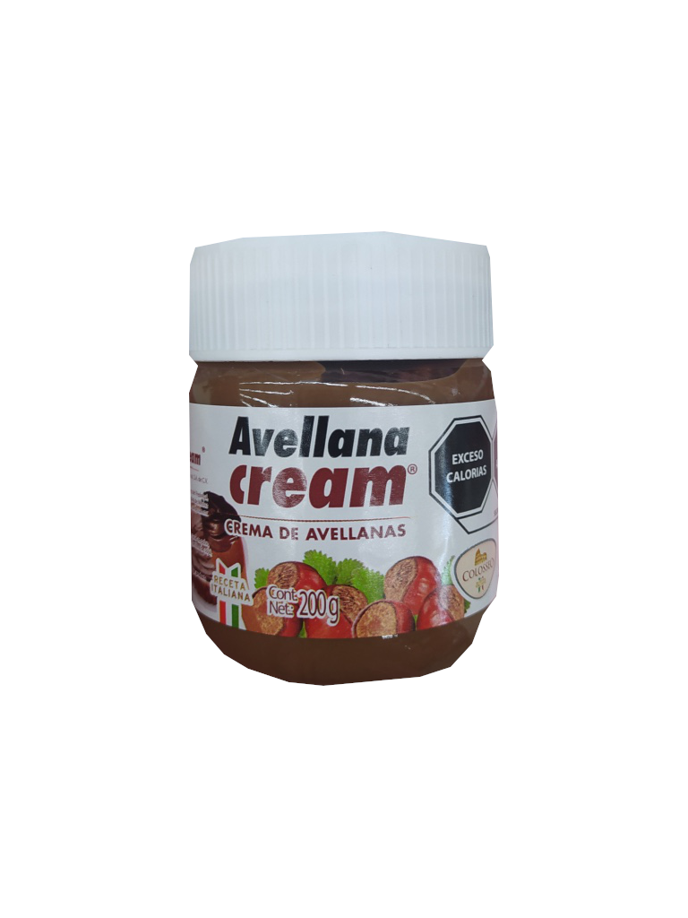 crema de avellana frasco 200gr