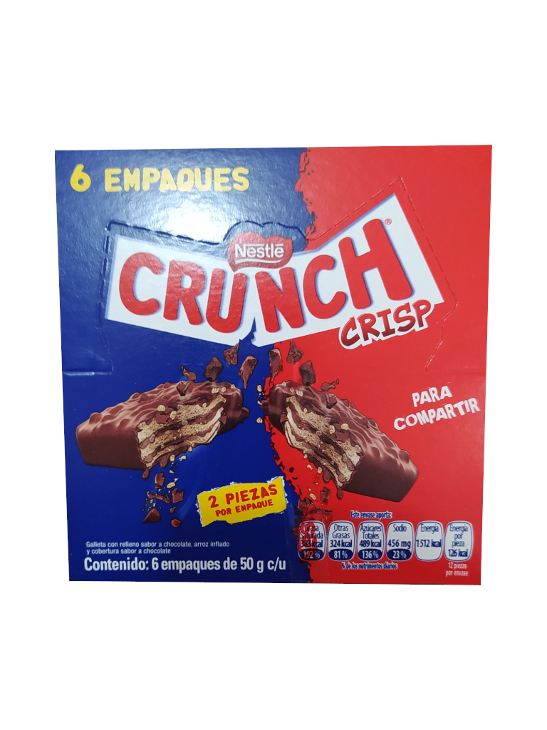 chocolate crunch crisp paquete