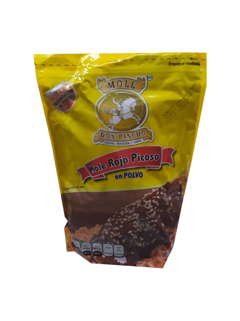 mole rojo picoso en polvo don pancho bolsa