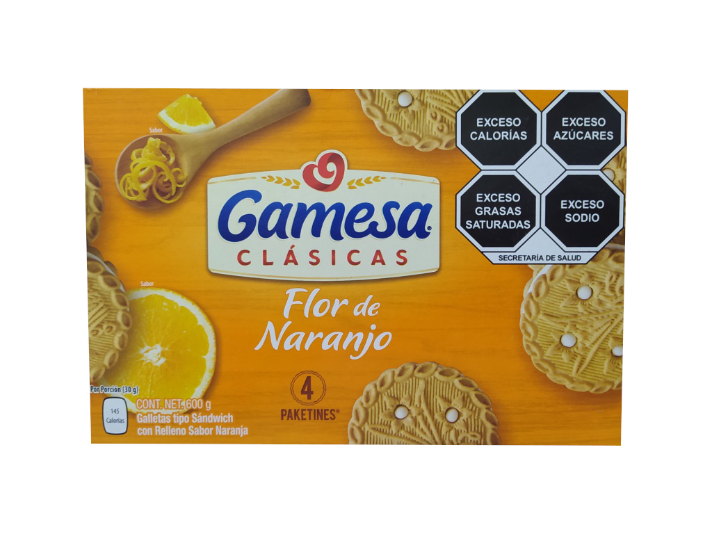 galleta flor de naranjo gamesa paquete 600gr