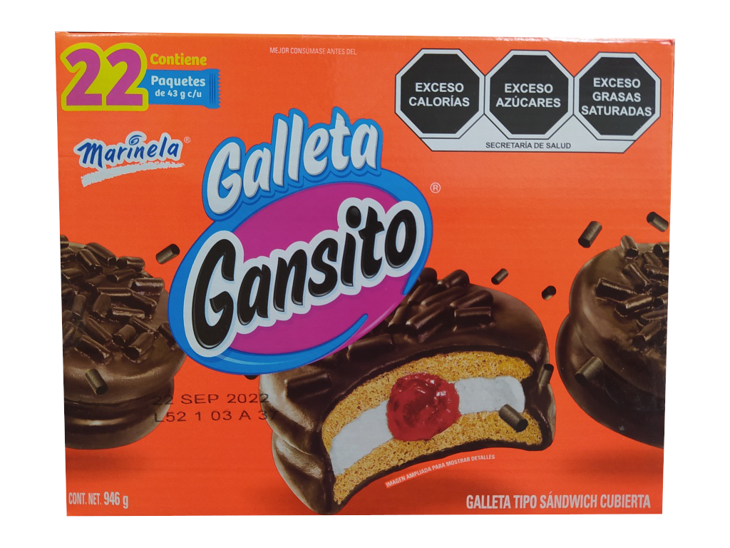galleta gansito marinela paquete