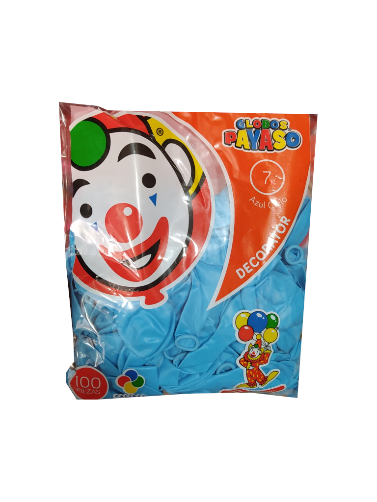 globo azul cielo #7 bolsa