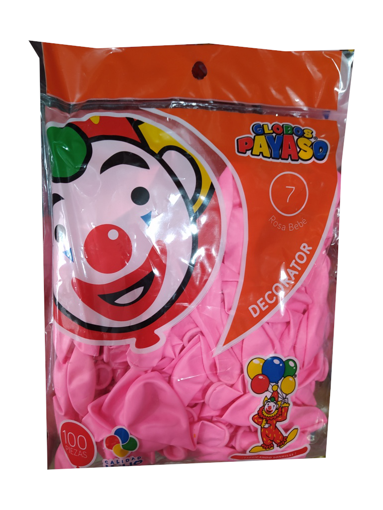 globo rosa bebe #7 bolsa