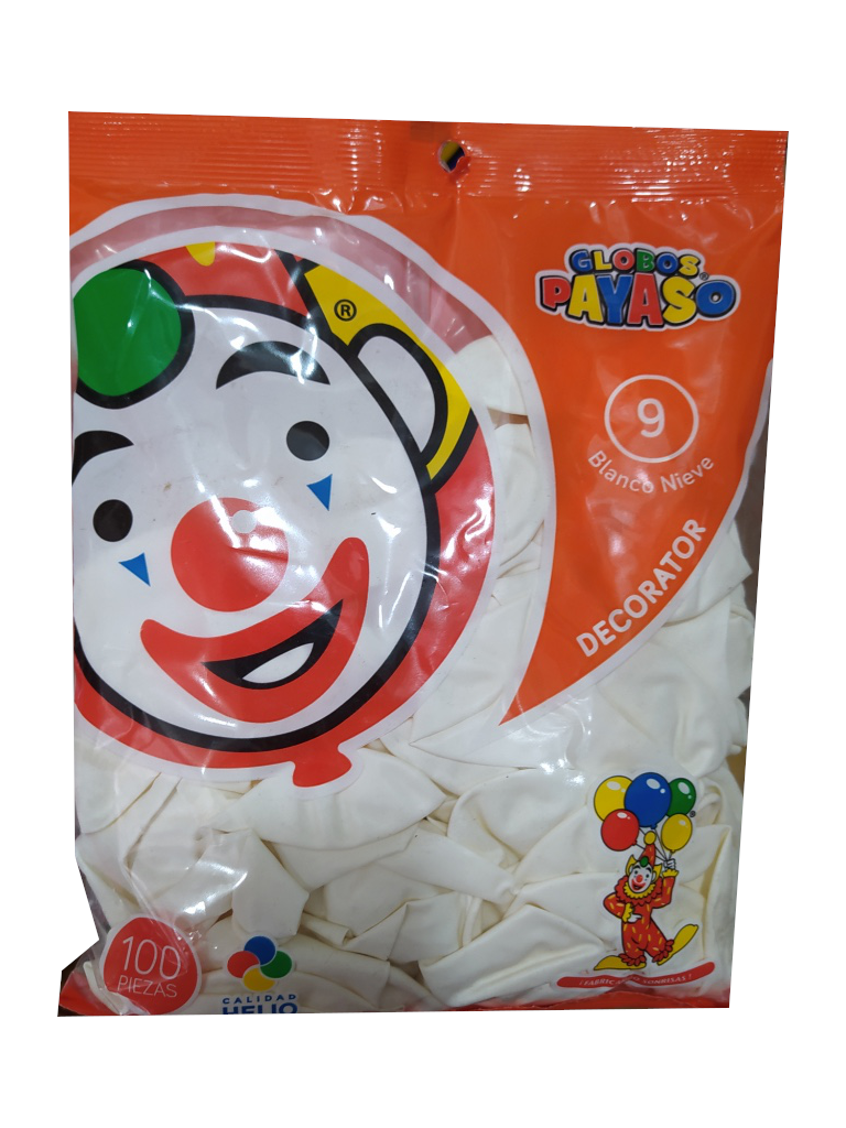 globo blanco #9 bolsa