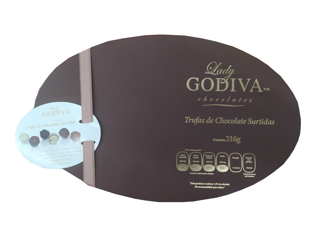 Chocolate truffles assorted Godiva package 216gr