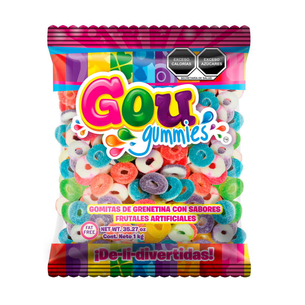 gomita gou aro colores bolsa 1kg