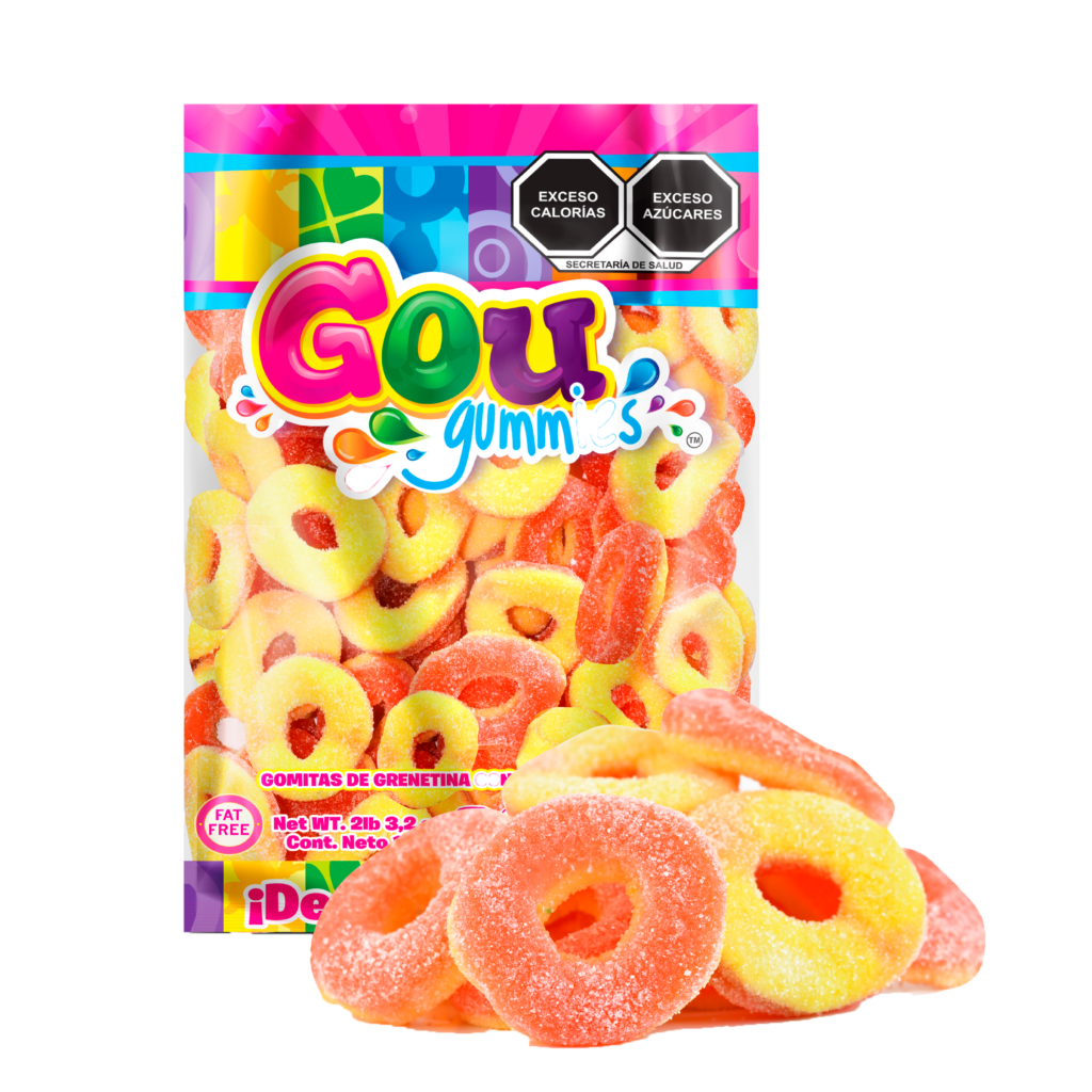 gomita gou aro durazno bolsa 1kg