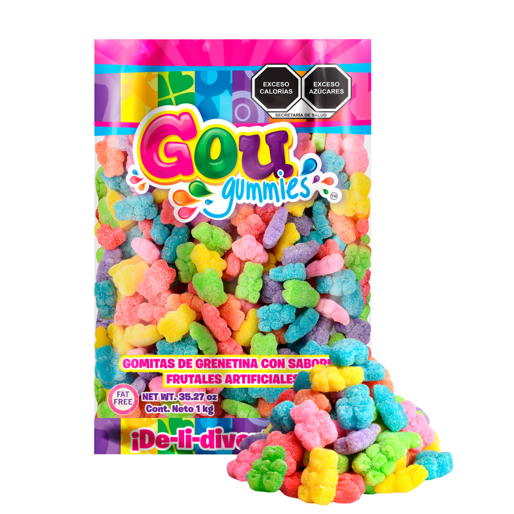 gomita gou osito neon bolsa 1kg