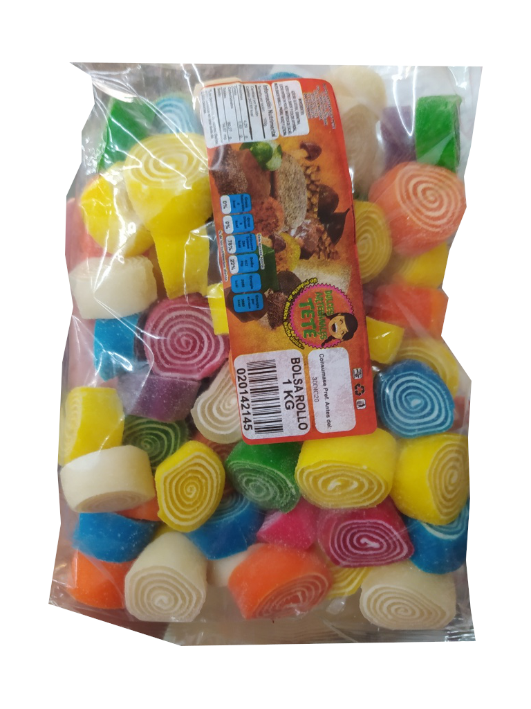 gomita de rollo tere colores bolsa 1kg