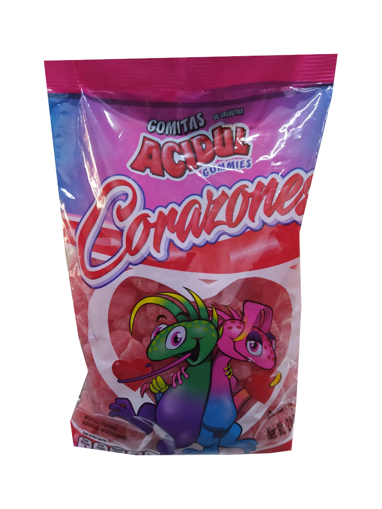 gomita acidul corazones bolsa 1kg