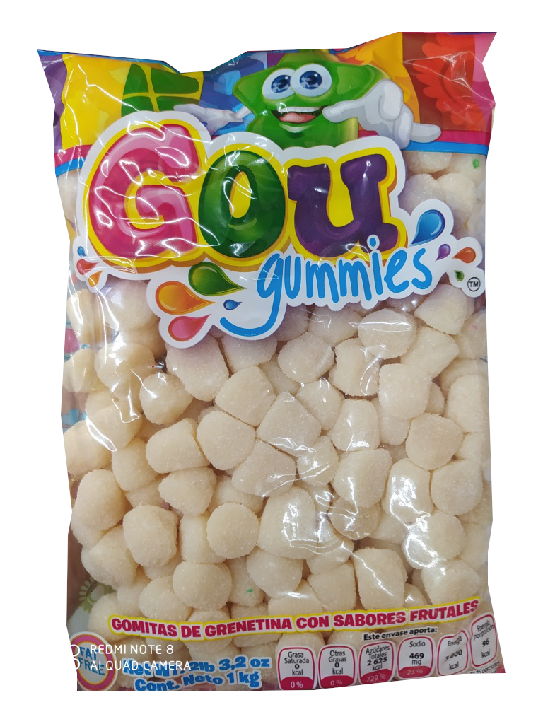 gomita gou gota blanca bolsa 1kg