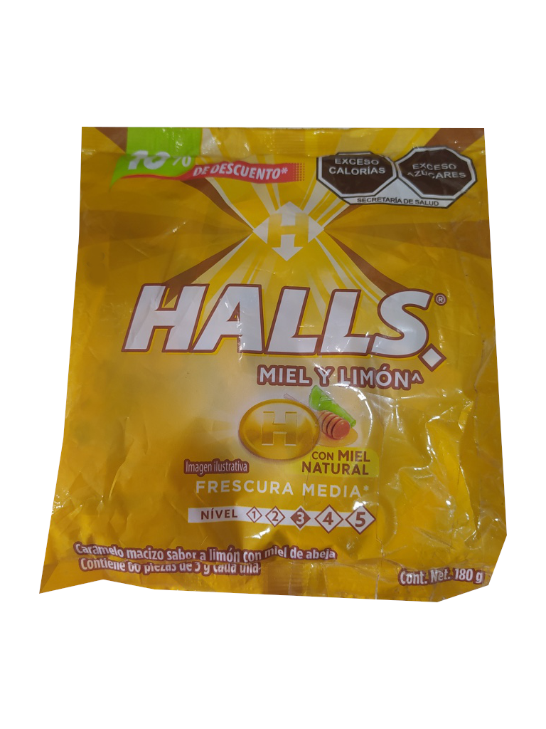halls miel bolsa
