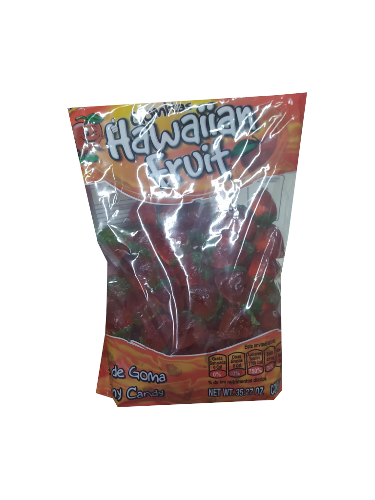 hawaiian fruit gomita fresa bolsa 1kg