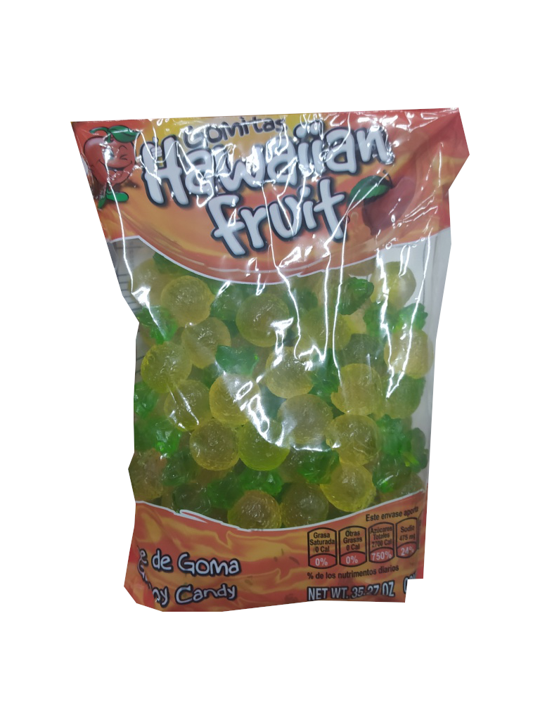 hawaiian fruit gomita piña bolsa 1kg