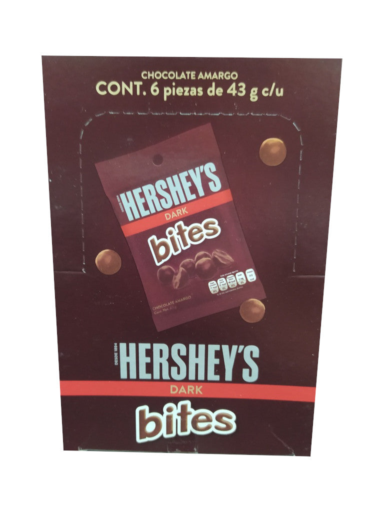 chocolate hersheys bites dark paquete
