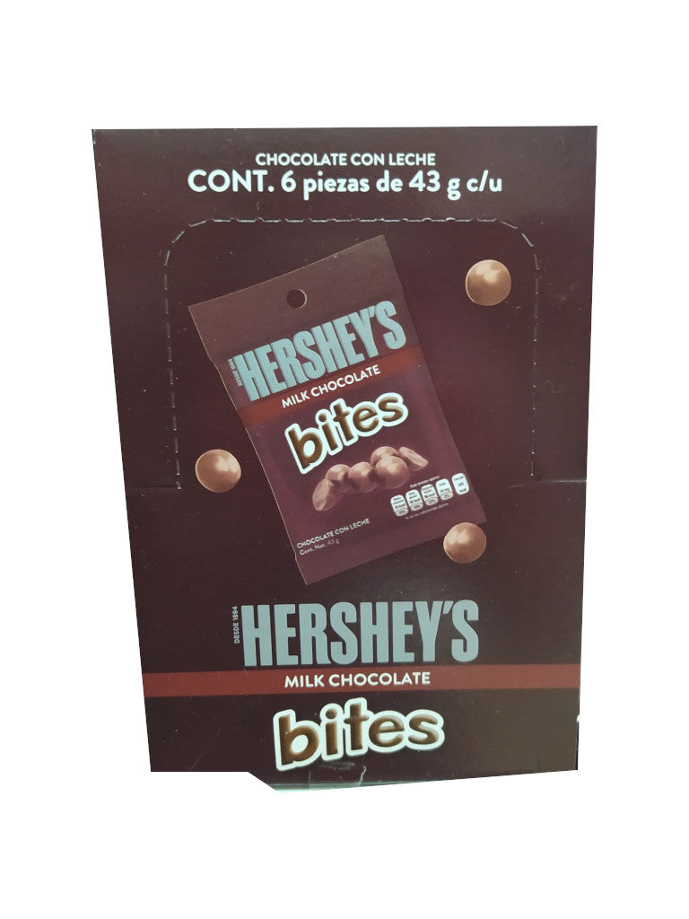 chocolate hersheys bites chocolate leche paquete