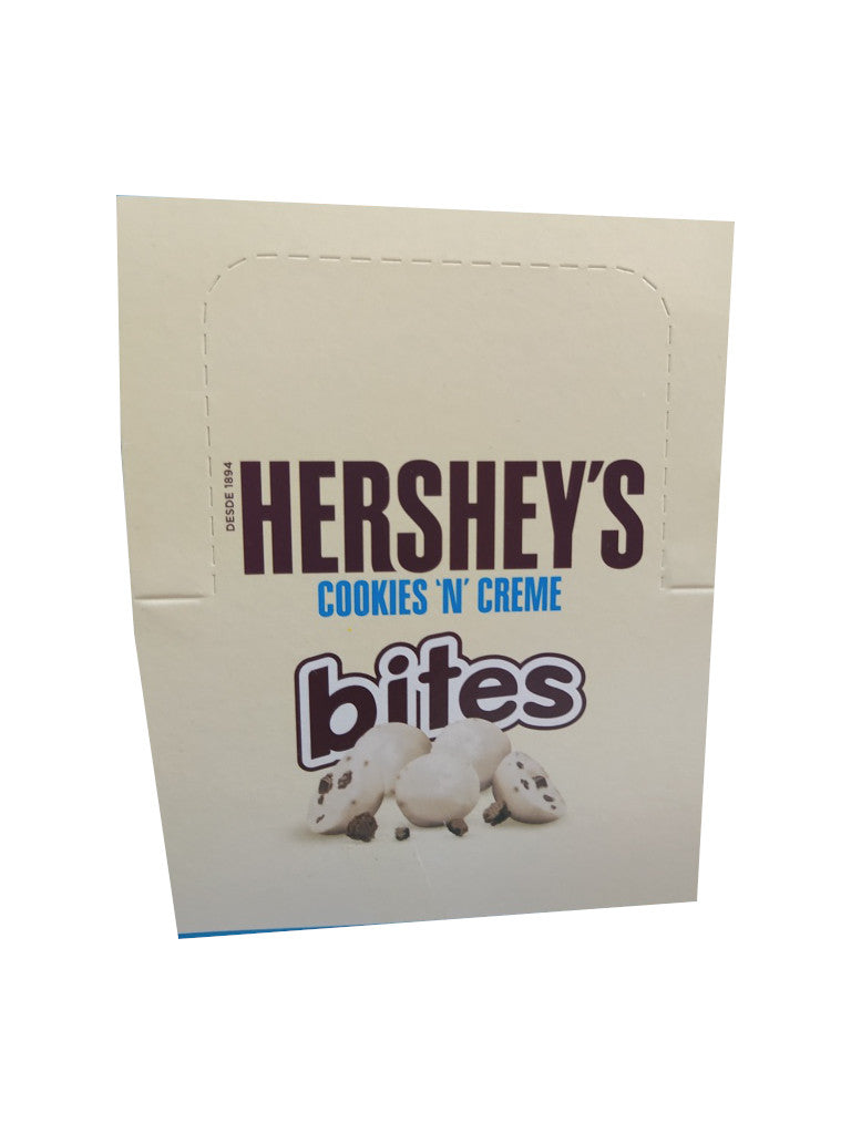 chocolate hersheys bites cookies and creme paquete