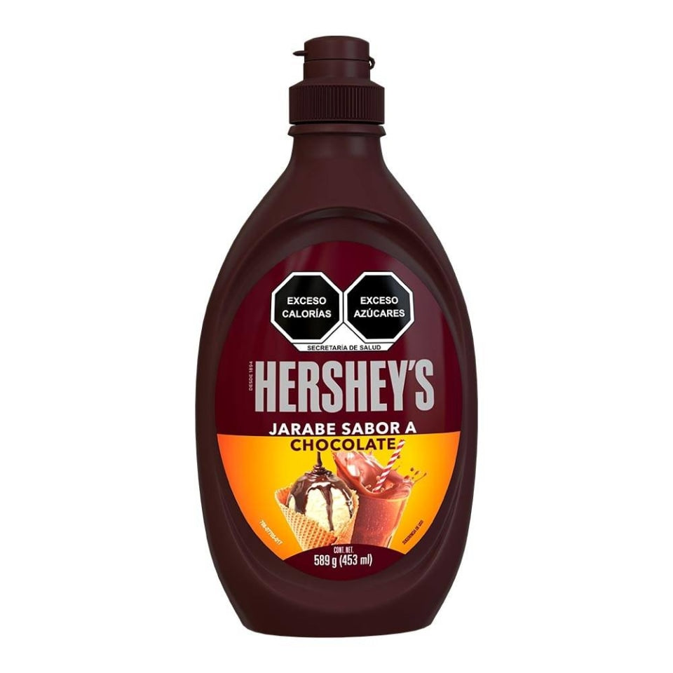 hersheys liquido sabor chocolate envase 589gr