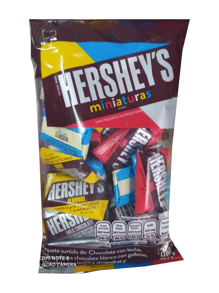 chocolate hersheys miniaturas bolsa de 251gr