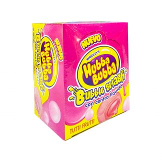 hubba bubba chicle splash sabor tutti frutti paquete