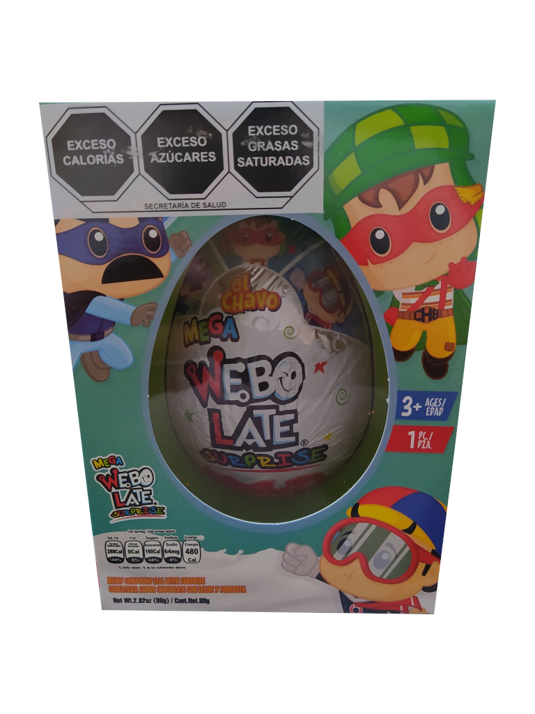 huevo chocolate maxi webo late el chavo