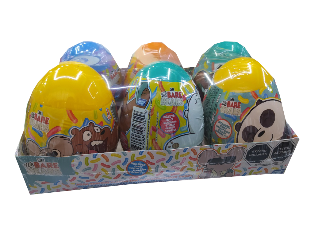 huevo sorpresa plastico bare bear paquete