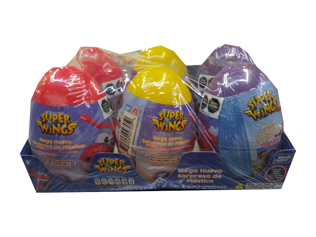 mega huevo sorpresa super wings paquete