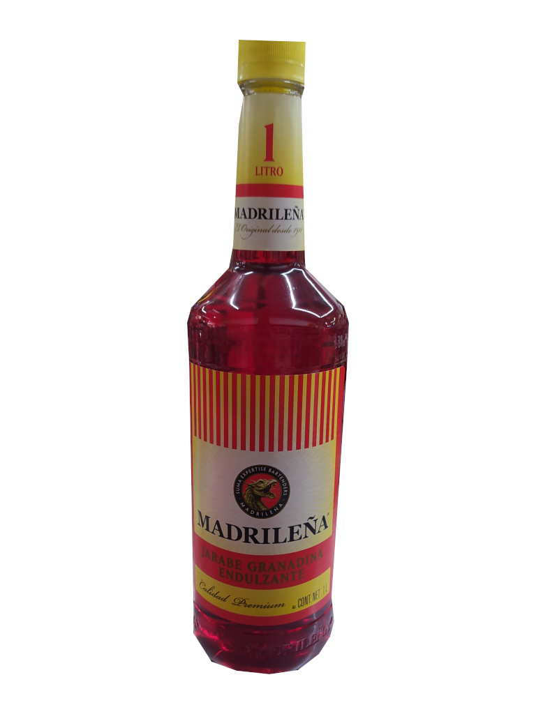 jarabe granadina endulzante botella 1l