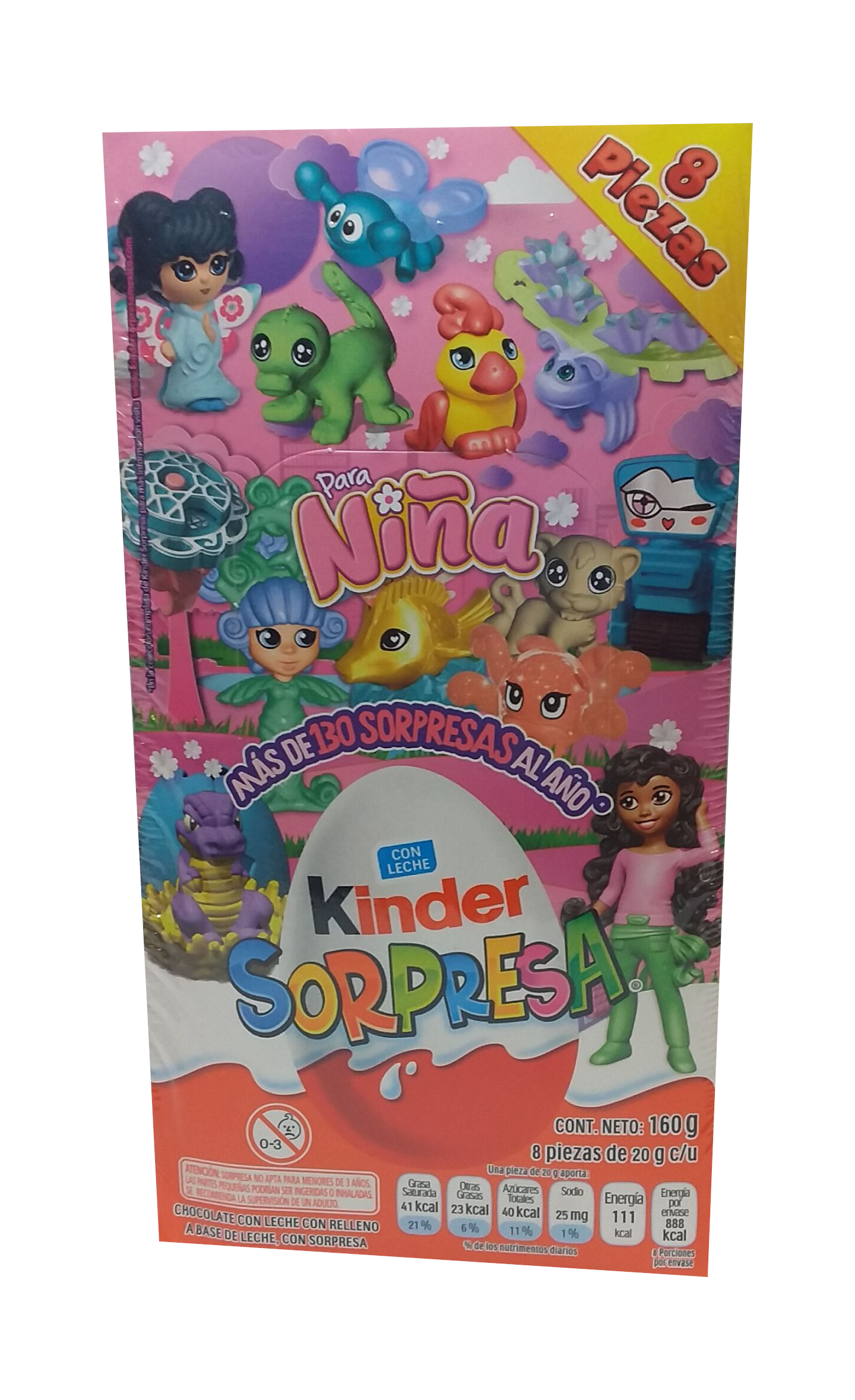 kinder huevo sorpresa 8s niña paquete