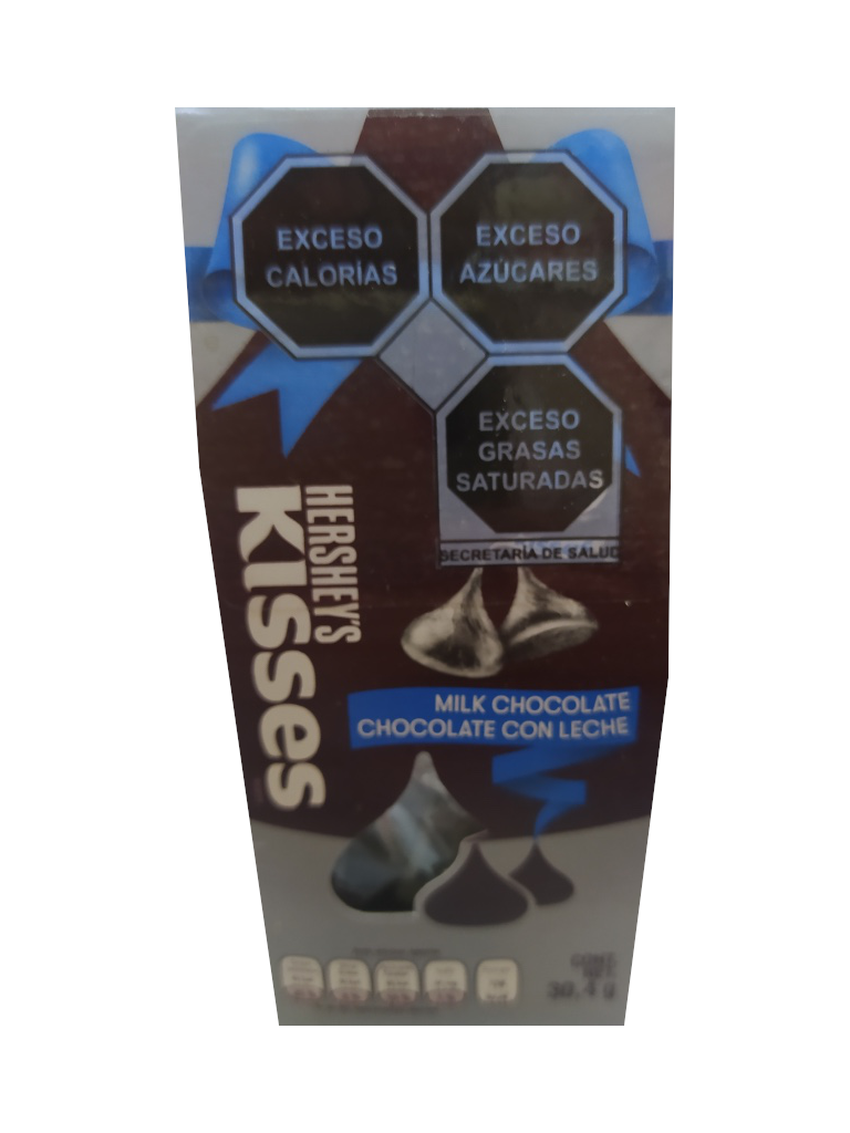 kisses chocolate con leche paquete