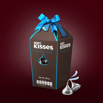 chocolate kisses regalo gigante chocolate con leche 167gr