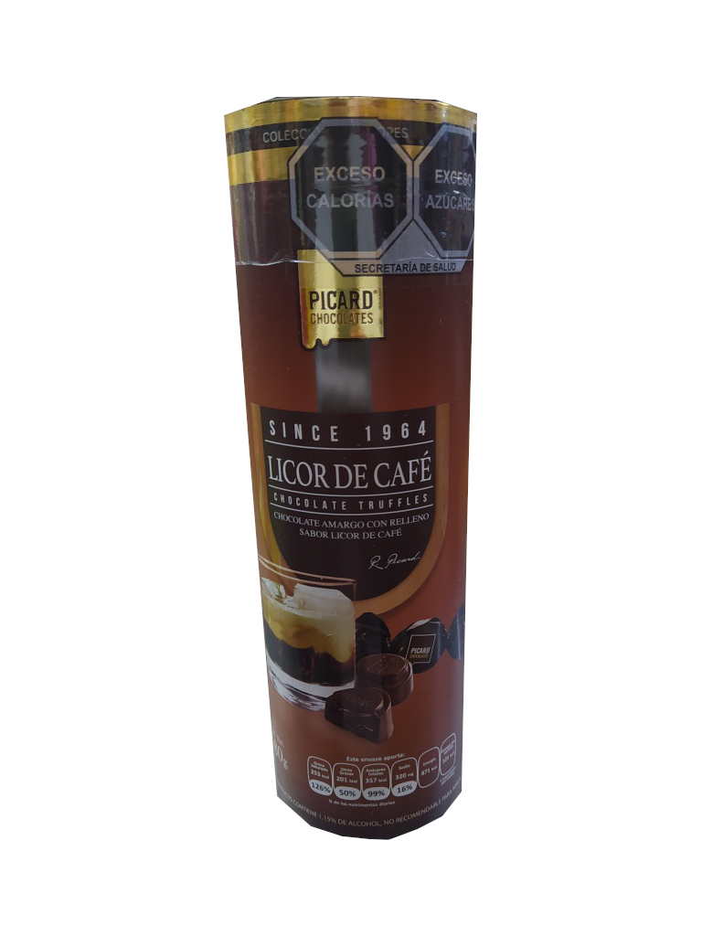 chocolate picard licor de cafe tubo