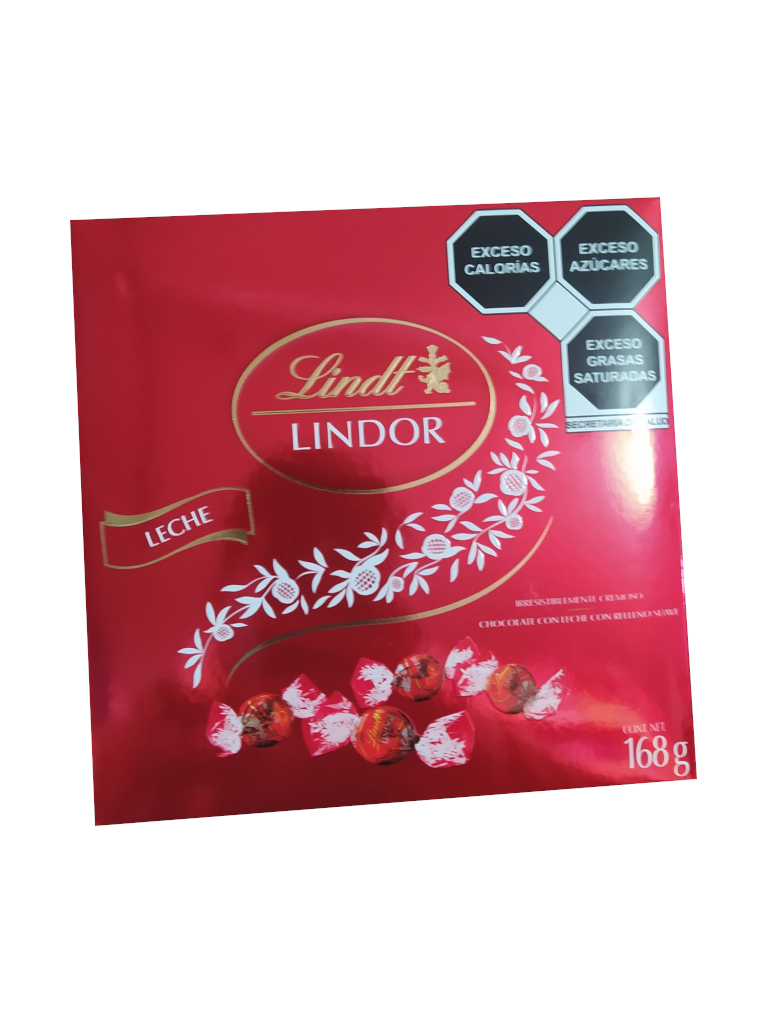 chocolate lindt lindor leche paquete 168gr