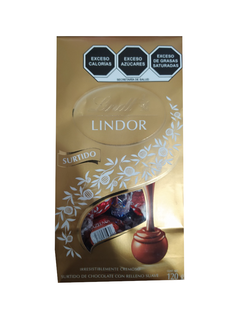 chocolate lindt lindor surtido paquete 120gr
