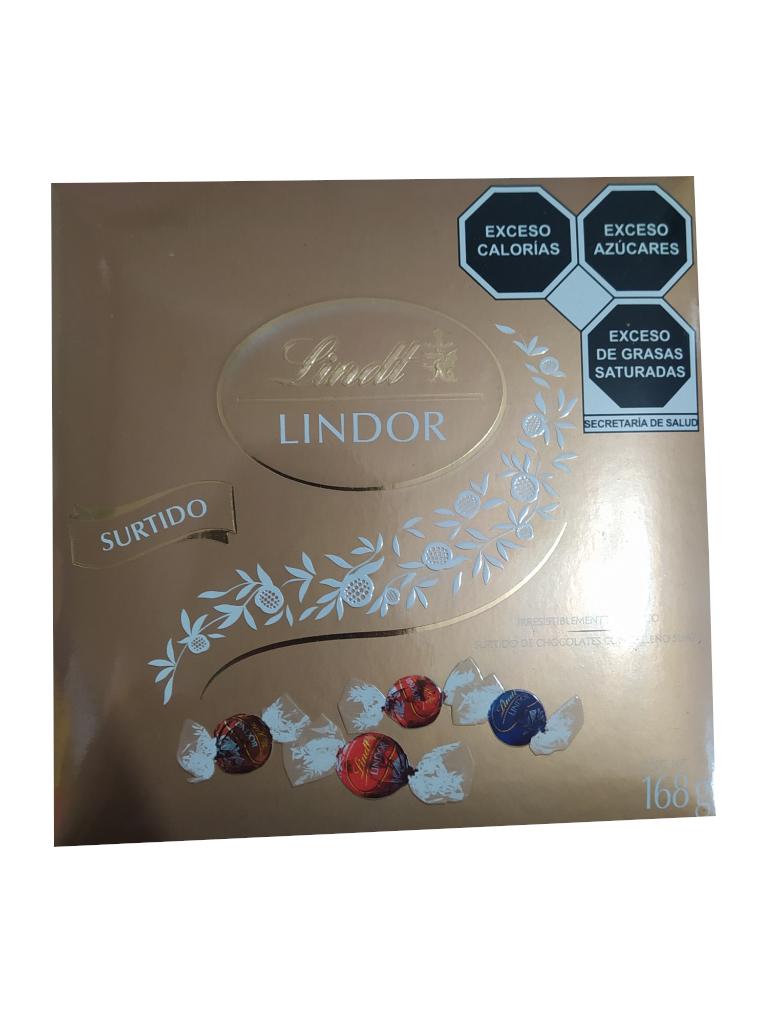 chocolate lindt lindor surtido paquete 168gr