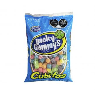 lucky gummys gomita cubitos neon bolsa 1kg