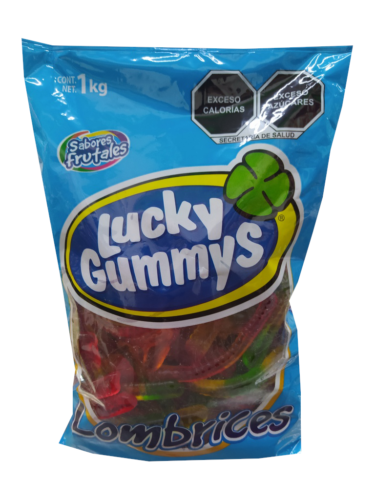 Lucky Gummys Gomita Lombrices Bag 1kg
