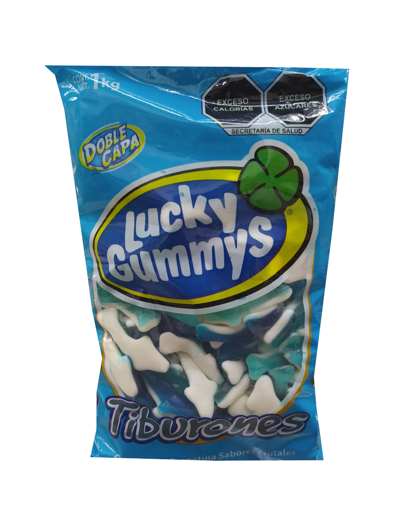 Lucky Gummys Gomita Sharks 1kg Bag