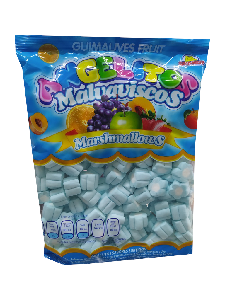 malvavisco angelitos flor azul bolsa 500gr