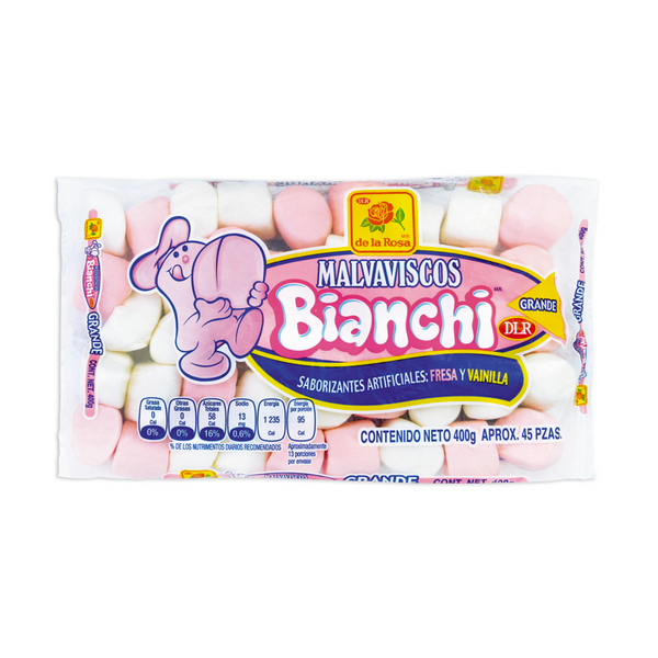 malvavisco bianchi rosa-blanco grande bolsa 400gr
