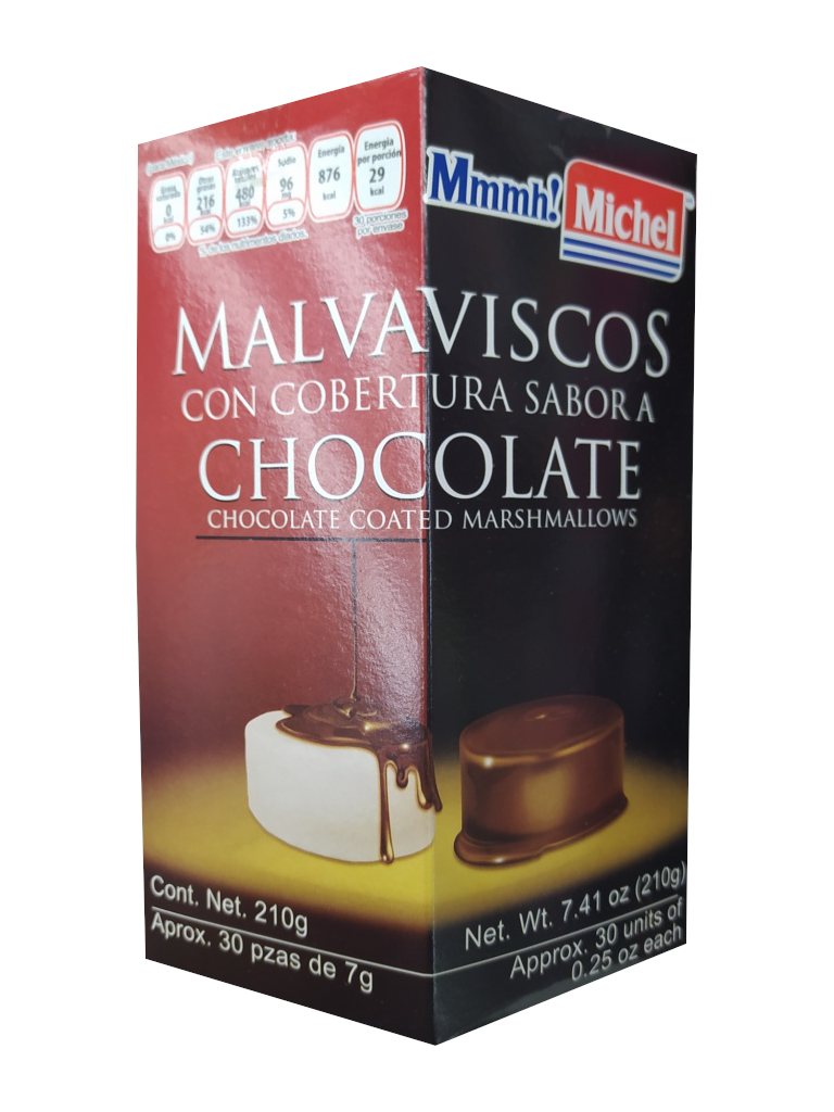 malvaviscos con chocolate michel paquete