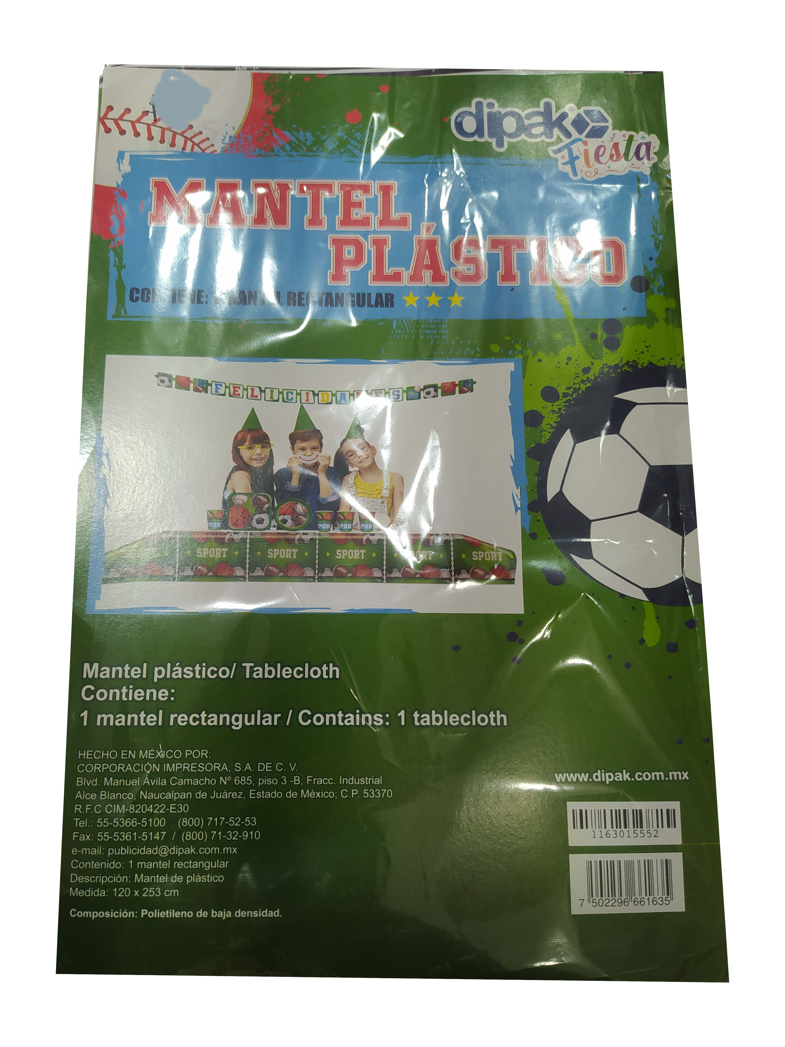 mantel plastico sport