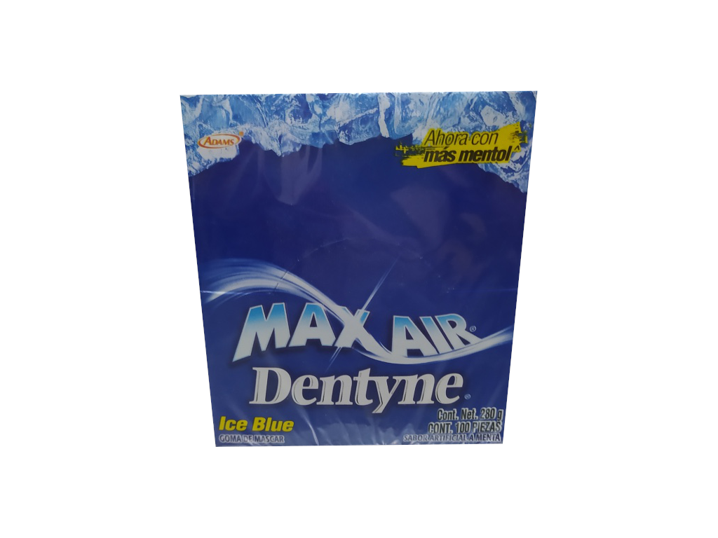 chicle max air ice blue paquete