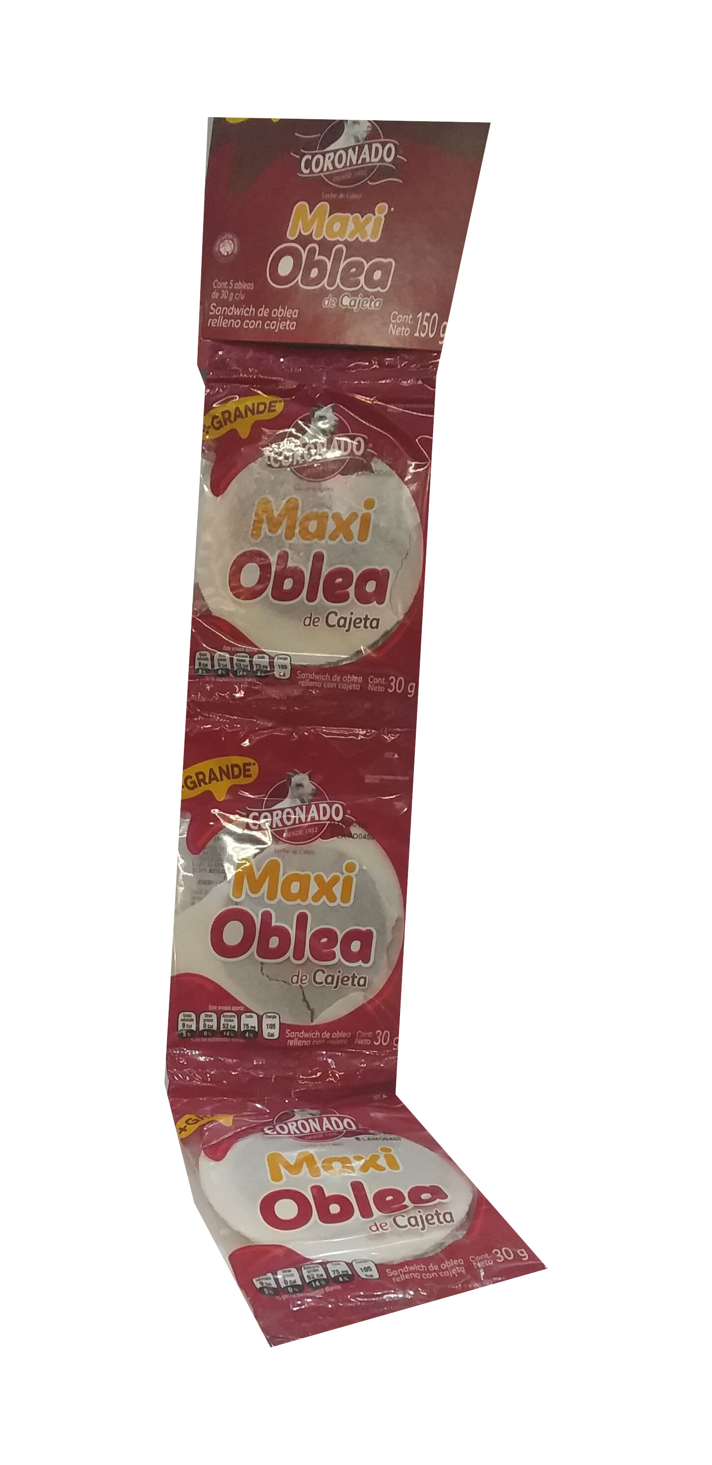 obleas coronado maxi tira