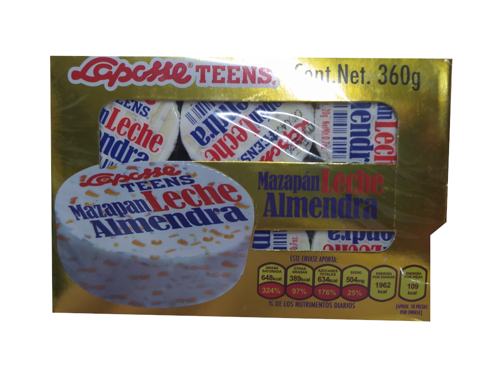 mazapan leche almendra laposse paquete