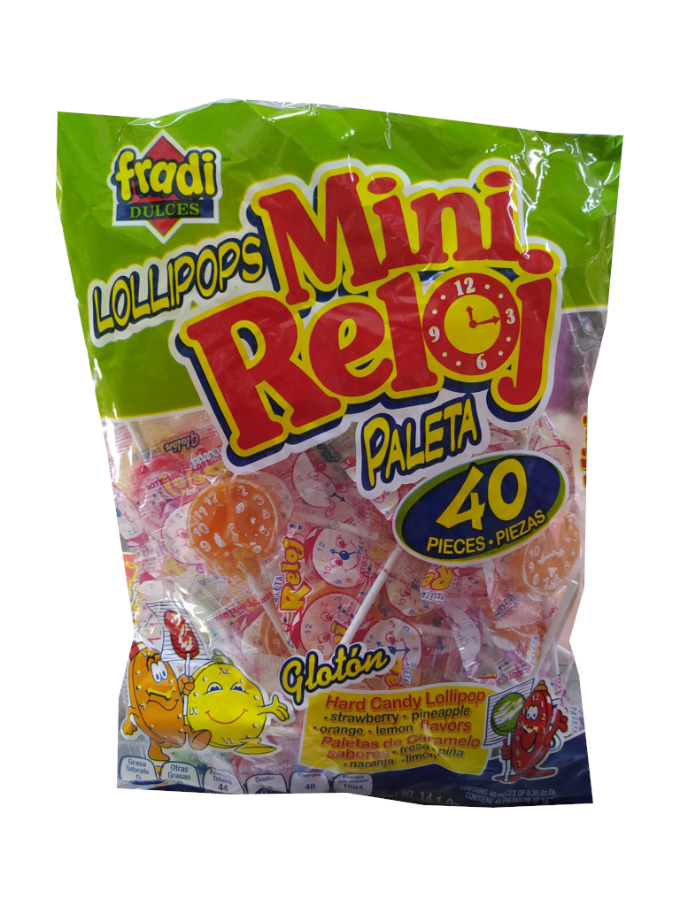 paleta mini reloj bolsa