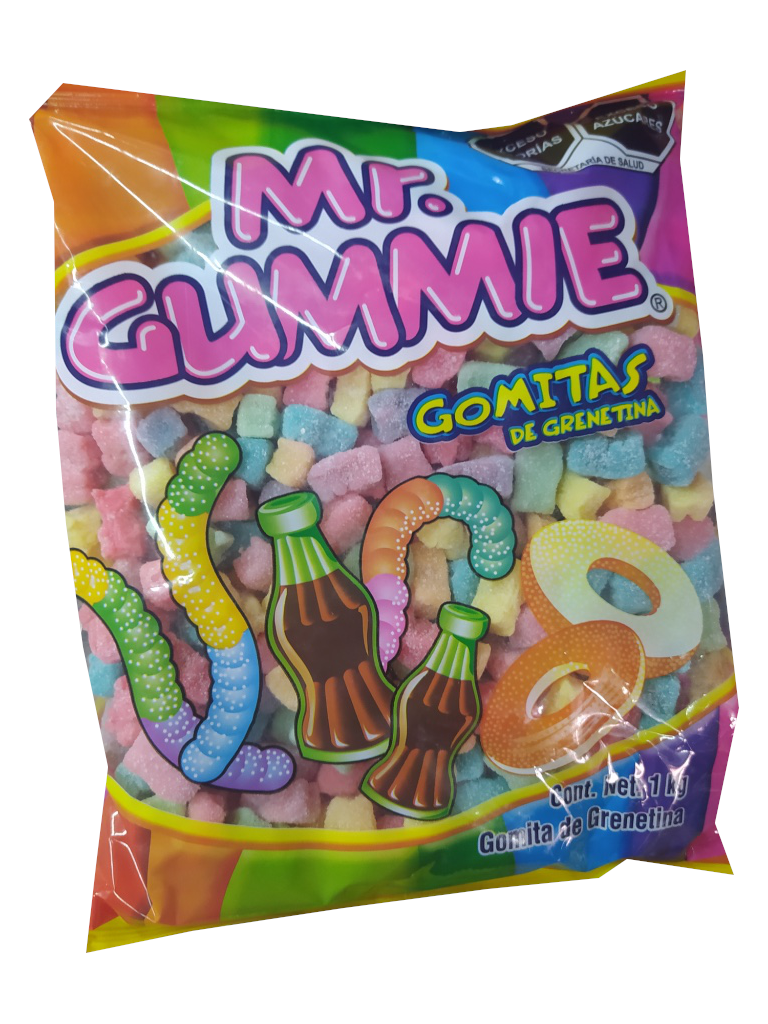 mr gummie gomita osito neon bolsa 1kg