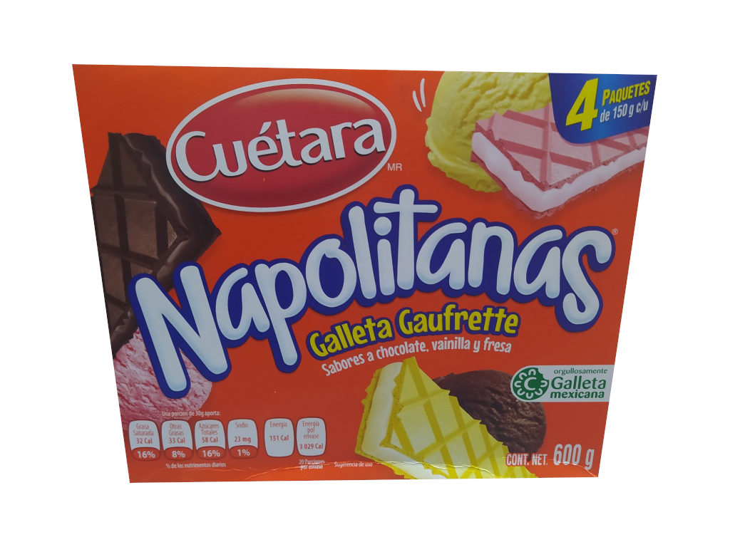 galletas napolitanas cuetara paquete 600gr