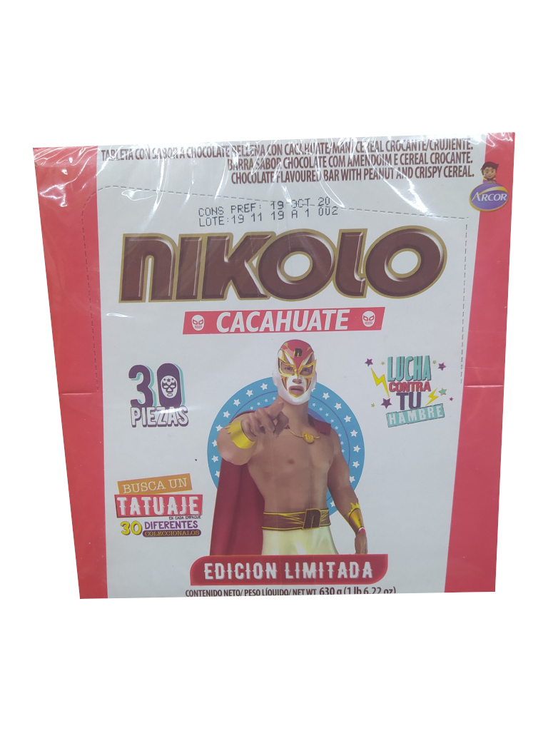 chocolate nikolo paquete